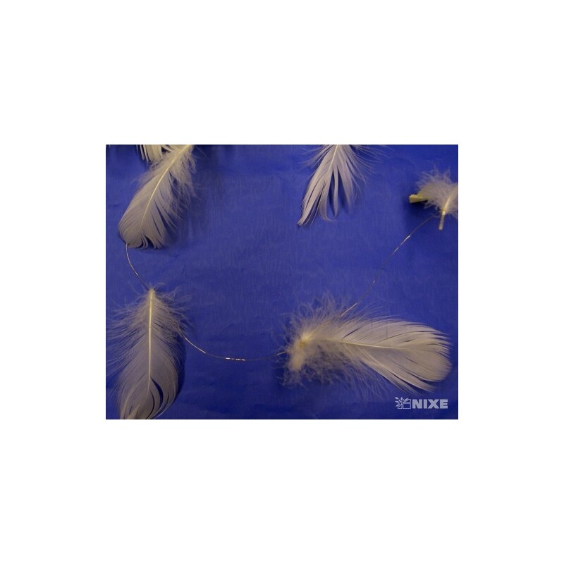 A043 PEŘÍČKA NA DRÁTKU 10m*BÍLÁ C000