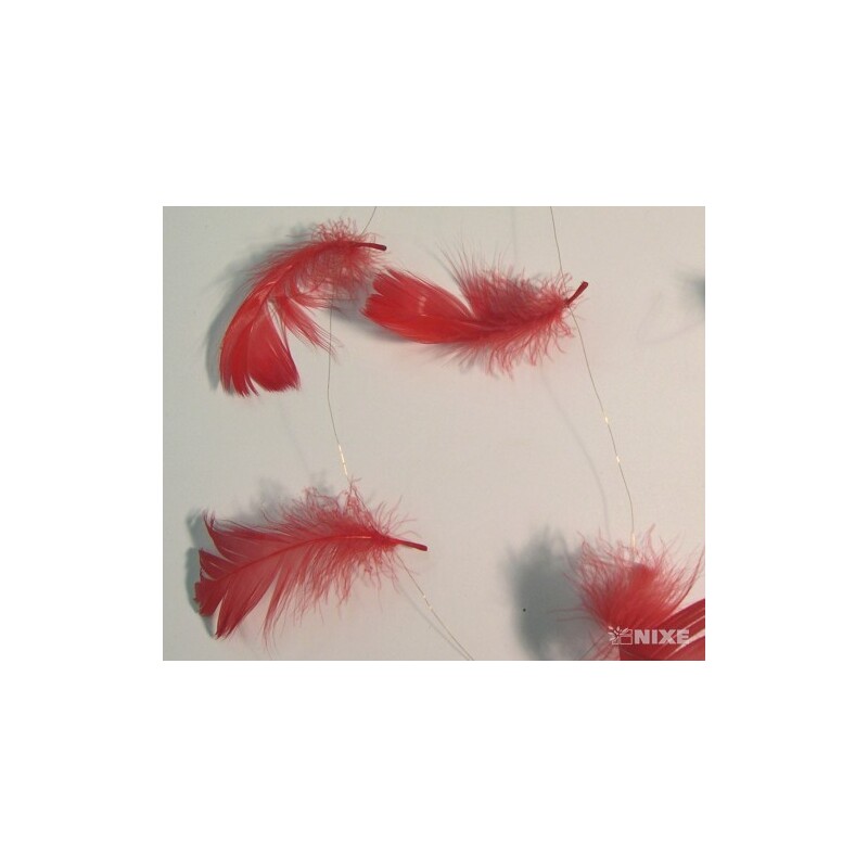 A043 PEŘÍČKA NA DRÁTKU 10m*ČERVENÁ C12