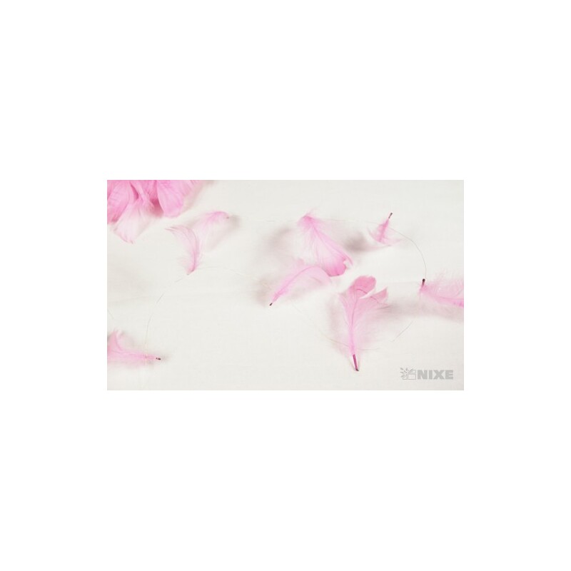 A043 PEŘÍČKA NA DRÁTKU 10m*RŮŽOVÁ SV. C20