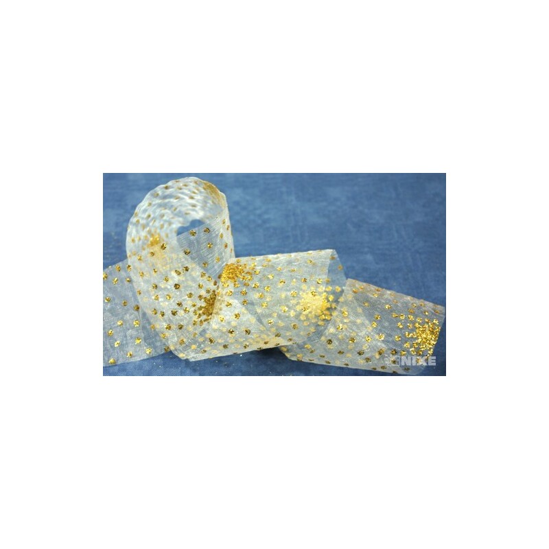 GALAXY GLITTER 1013 50mmx20m*BÍLÁ+ZLATÁ 001