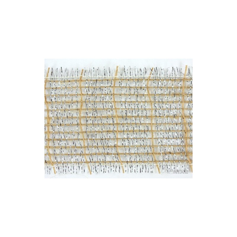 JUTA METAL 50mmx25m*STŘÍBRNÁ+PŘÍRODNÍ 204342