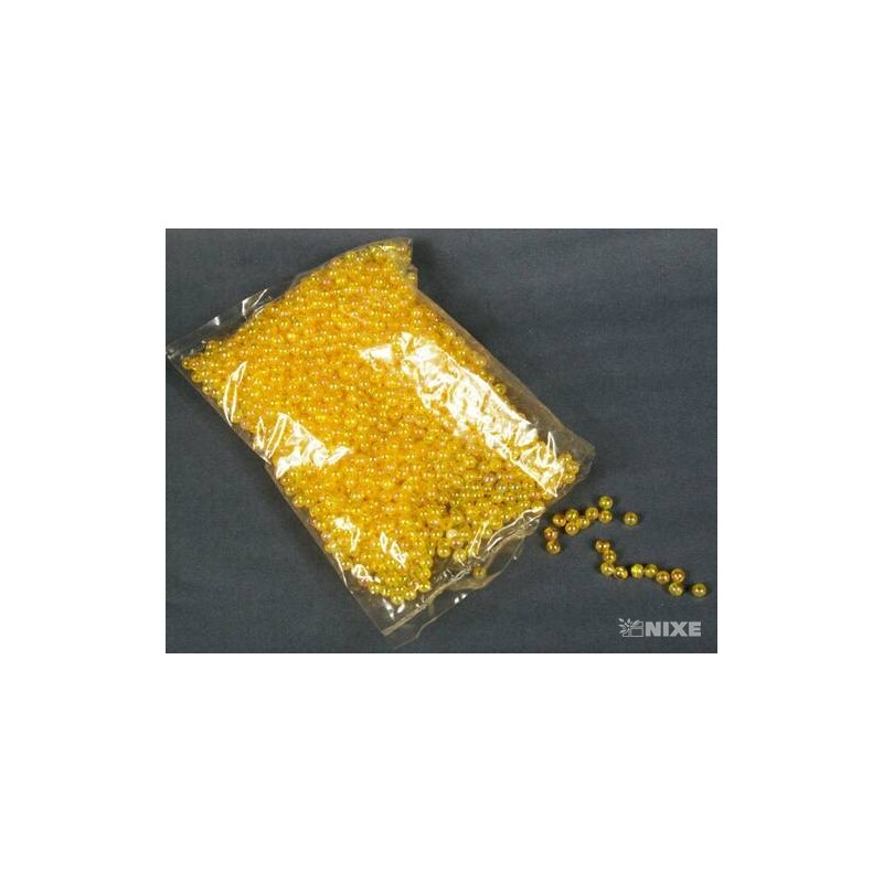 KORÁLKY 4mm*ŽLUTÁ