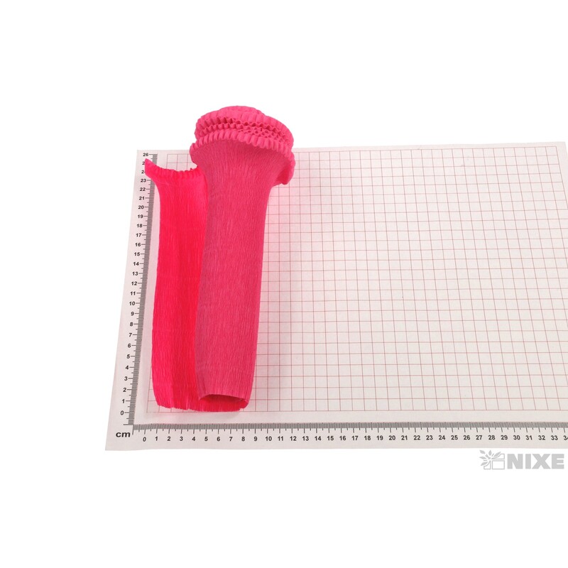 KREP VLNKA 25cmx2,5m*571 RŮŽOVÁ TM.