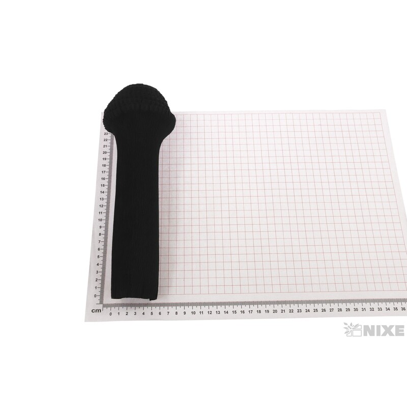 KREP VLNKA 25cmx2,5m*602 ČERNÁ