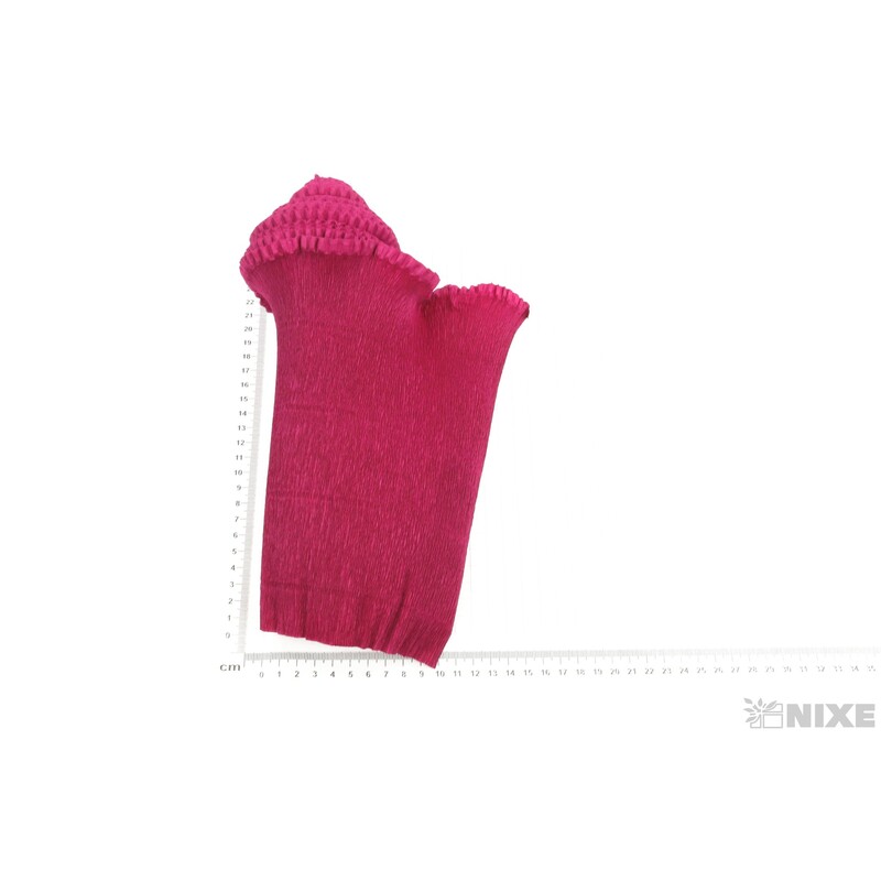 KREP VLNKA 25cmx2,5m*584 VÍNOVÁ