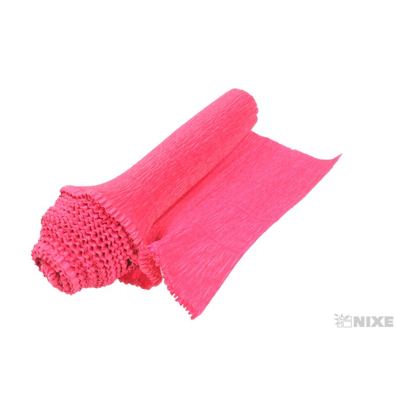 KREP VLNKA 25cmx2,5m*586 ČERVENÁ TM.