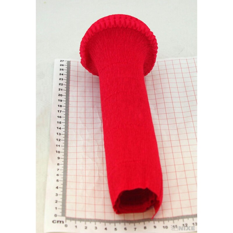 KREP VLNKA 25cmx2,5m*580 ČERVENÁ