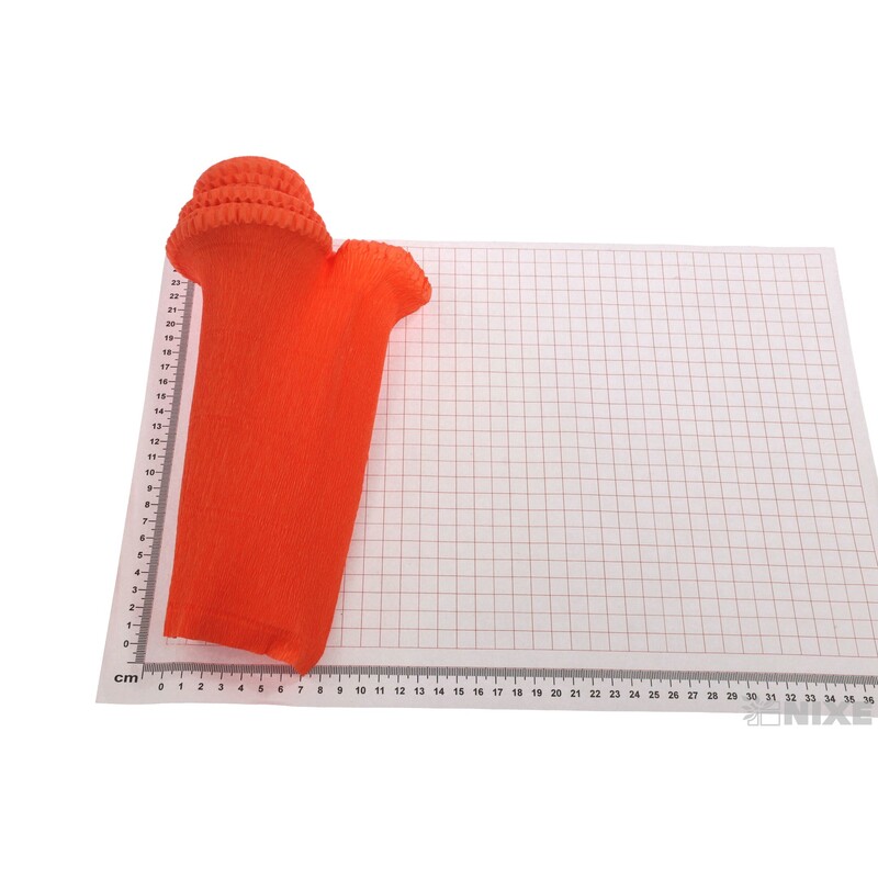 KREP VLNKA 25cmx2,5m*581 ORANŽOVÁ