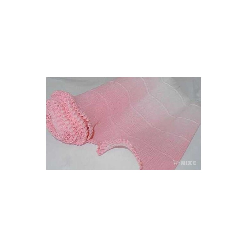 KREP VLNKA DUHA 25cmx2,5m*600-4 RŮŽOVÁ