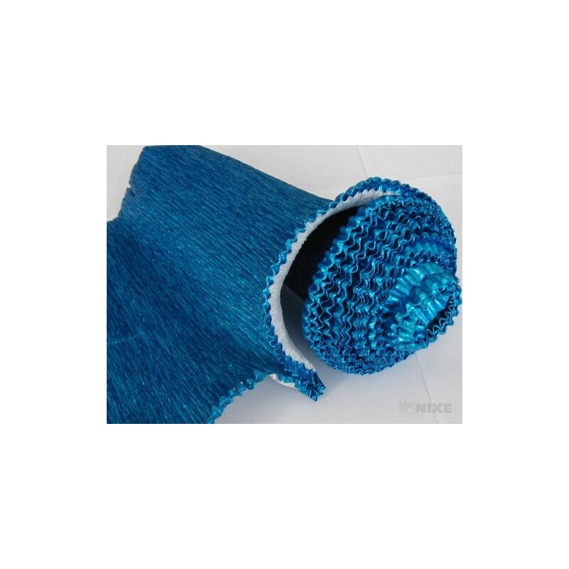 KREP VLNKA 25cmx2,5m METAL*805 MODRÁ