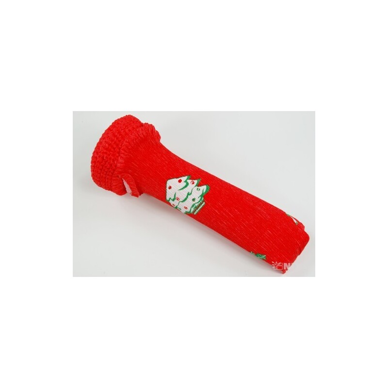 KREP VLNKA 25cmx2,5m STROMEČEK*500-9 ČERVENÁ