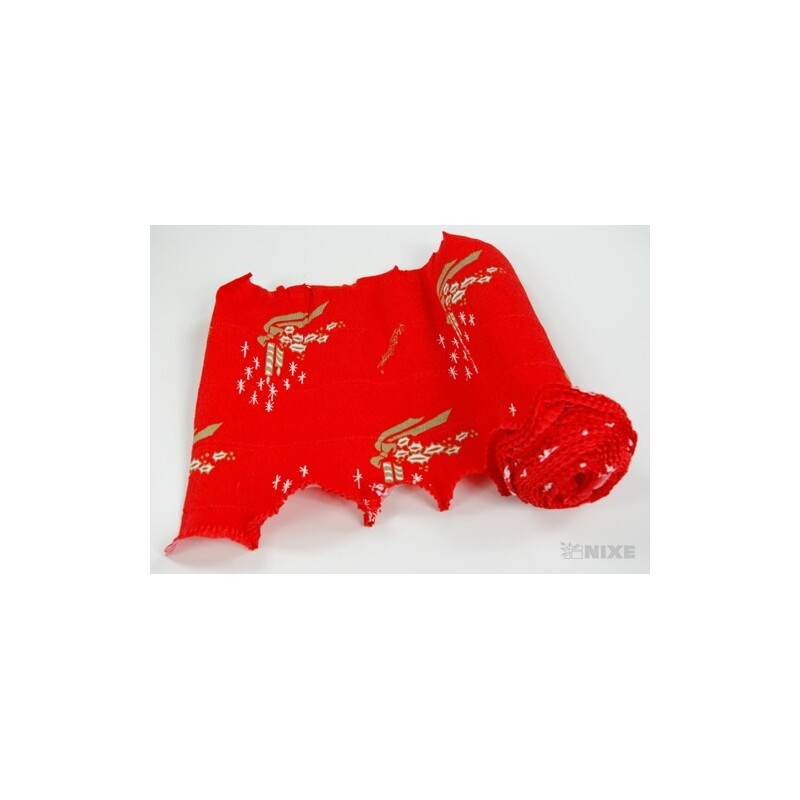 KREP VLNKA 25cmx2,5m SVÍČKA*700-4 ČERVENÁ