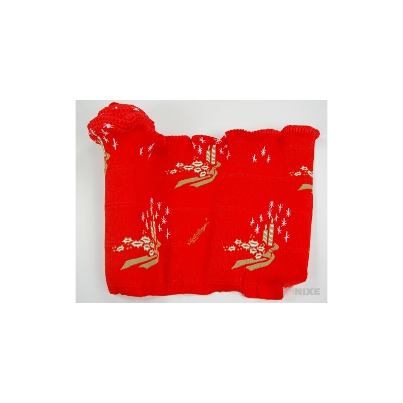 KREP VLNKA 25cmx2,5m SVÍČKA*700-4 ČERVENÁ