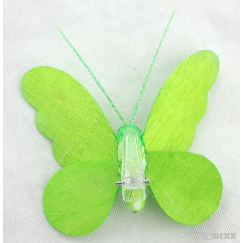 MOTÝL 8cm GLITTER 12ks V+