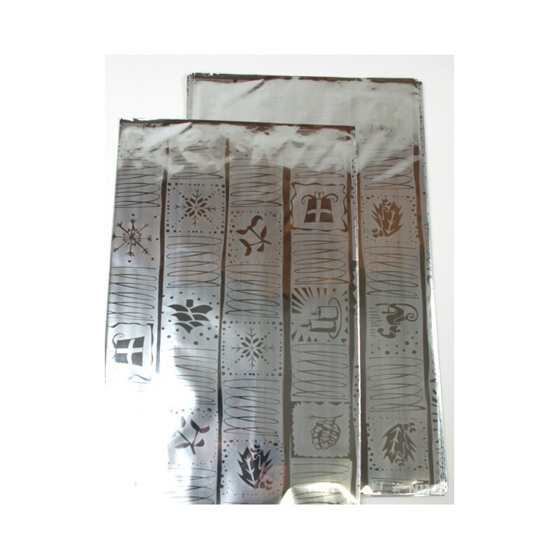 20x35cm ZIMA BT SÁČEK*STŘÍBRNÁ