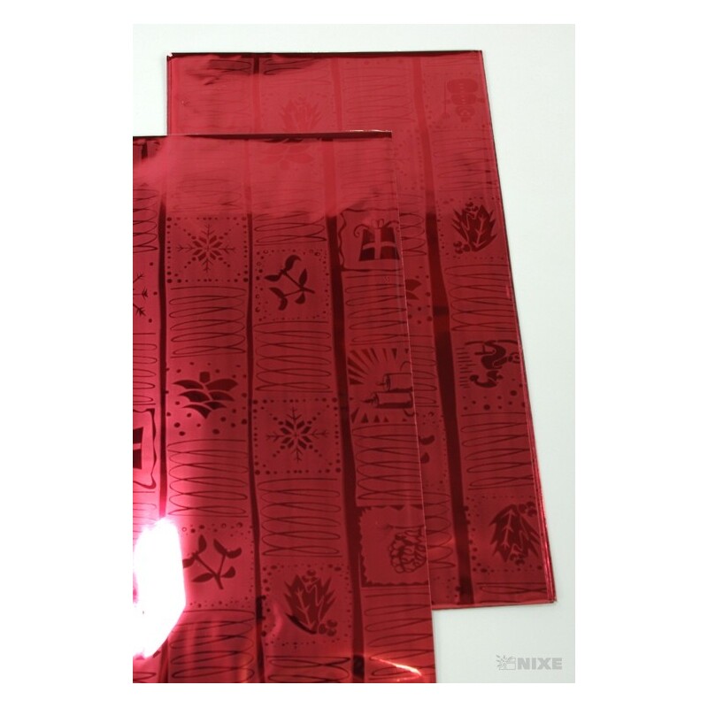 25x35cm ZIMA BT SÁČEK*ČERVENÁ