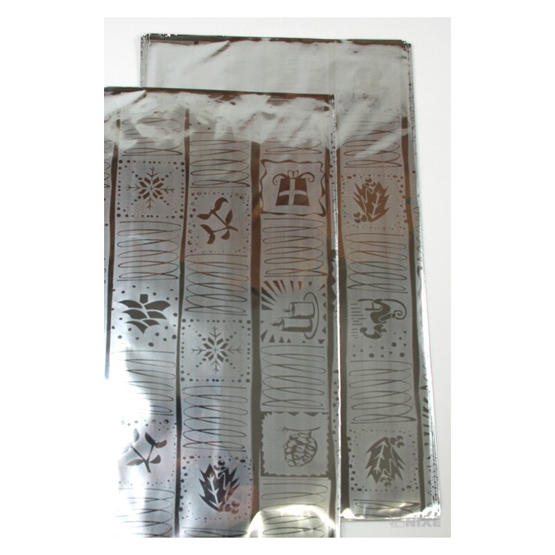 25x35cm ZIMA BT SÁČEK*STŘÍBRNÁ