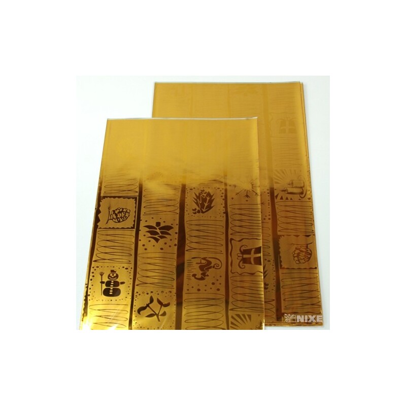 25x35cm ZIMA BT SÁČEK*ZLATÁ