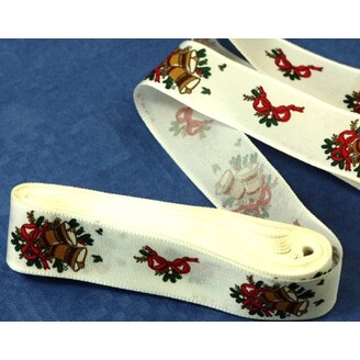 TAFT STUHA POLYE VÁNOCE 20mmx5m*KRÉMOVÁ 219520