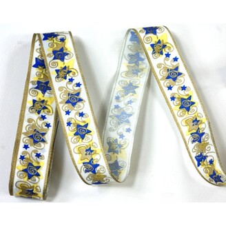 TAFT STUHA POLYE VÁNOCE 20mmx5m*MODRÁ 212020