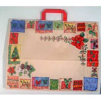 TC PATCHWORK NATALE 27x31x12cm V+*