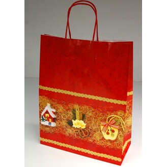 TC VÁNOCE 32x41x13cm*ČERVENÁ V+