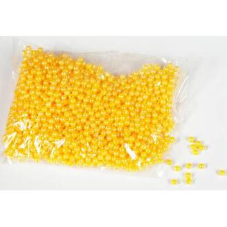 KORÁLKY 4mm*ŽLUTÁ