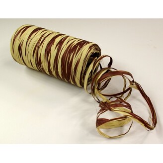 RAFIA SYNTHETIC BICOLOR 200m*OKROVÁ+HNĚDÁ TM 65