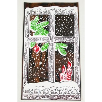 20x35cm OKNO M SÁČEK*STŘÍBRNÁ