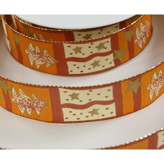 STUHA DRÁT VÁNOCE 25mmx20m*ORANŽOVÁ 262124