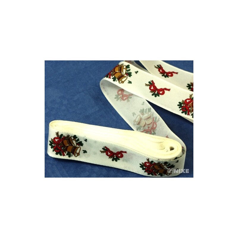 TAFT STUHA POLYE VÁNOCE 20mmx5m*KRÉMOVÁ 219520