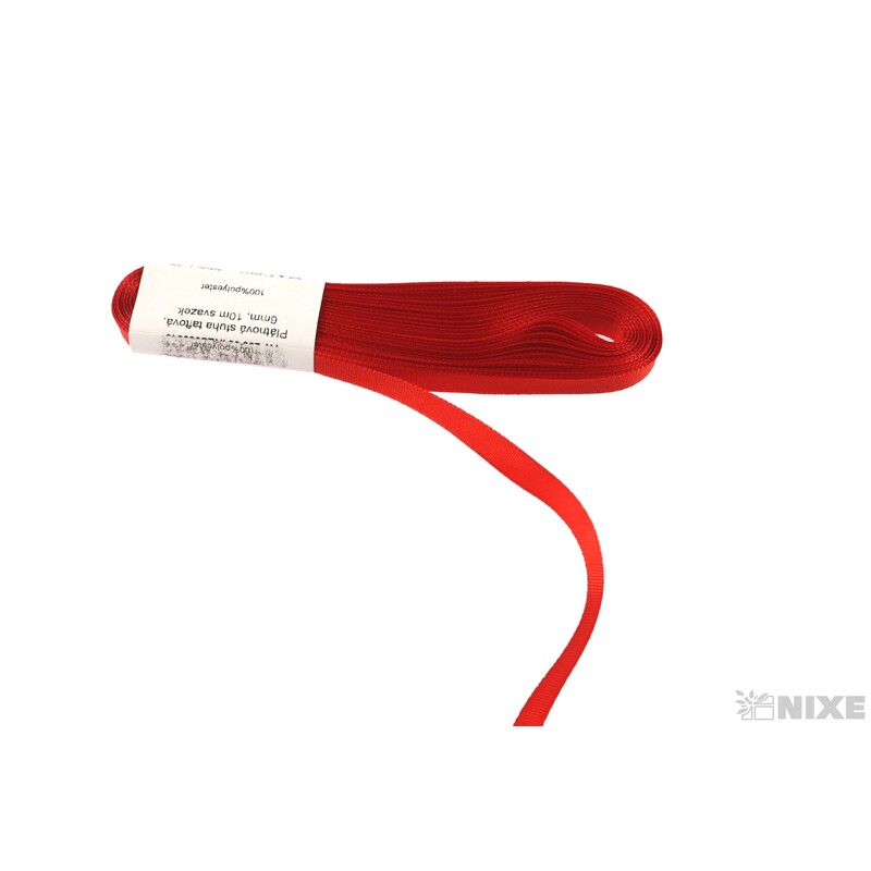 TAFT STUHA POLYE. 06mmx10m*ČERVENÁ 030645