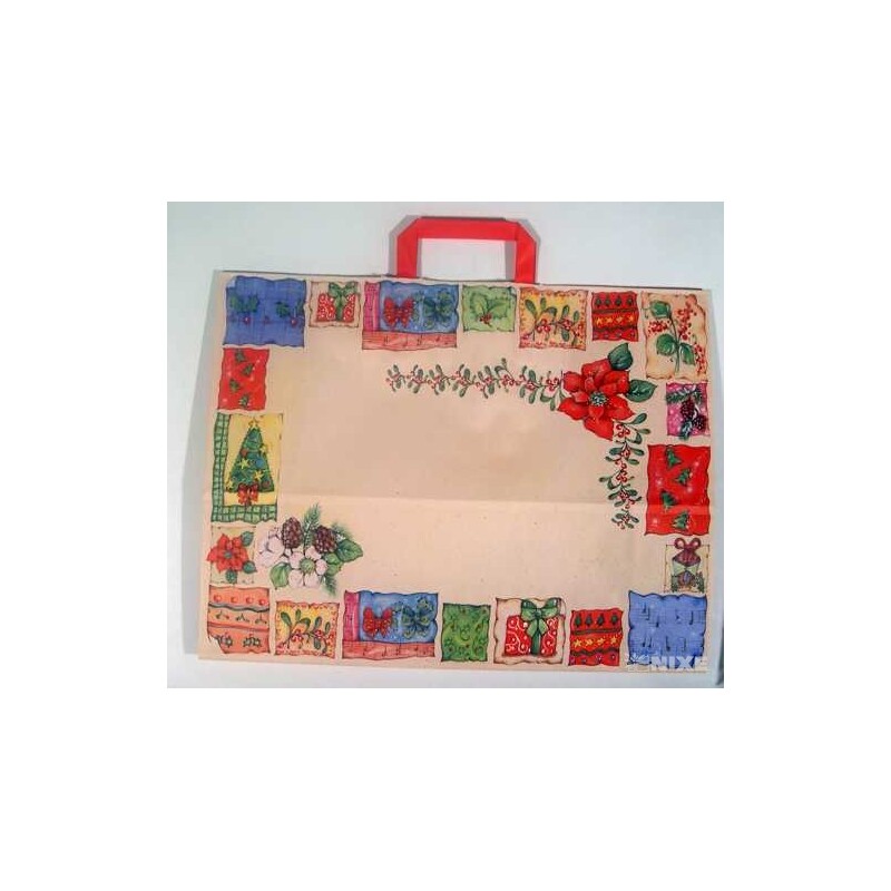 TC PATCHWORK NATALE 27x31x12cm V+*