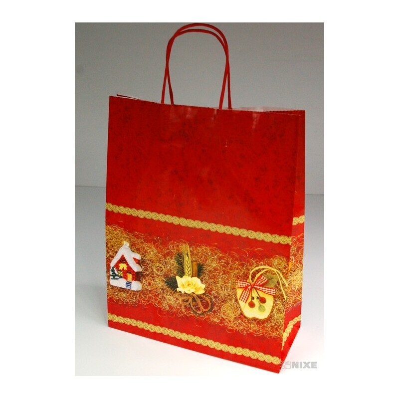 TC VÁNOCE 32x41x13cm*ČERVENÁ V+