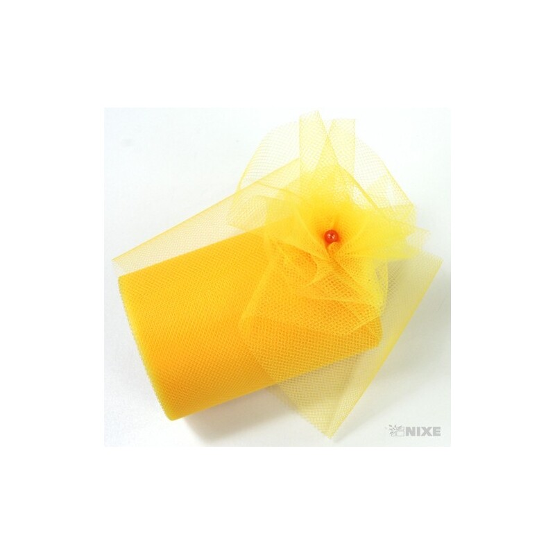 TULLE 1299 10cmx25m*ŽLUTÁ 020 V+