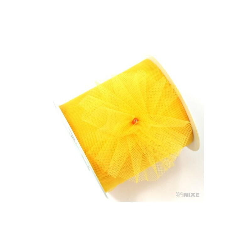 TULLE 1299 10cmx50m*ŽLUTÁ 020 V+