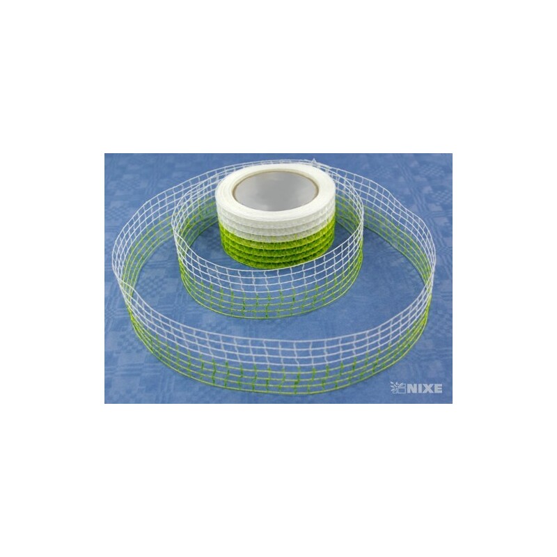 W085 STUHA 50mmx10m*ZELENÁ+BÍLÁ 61141