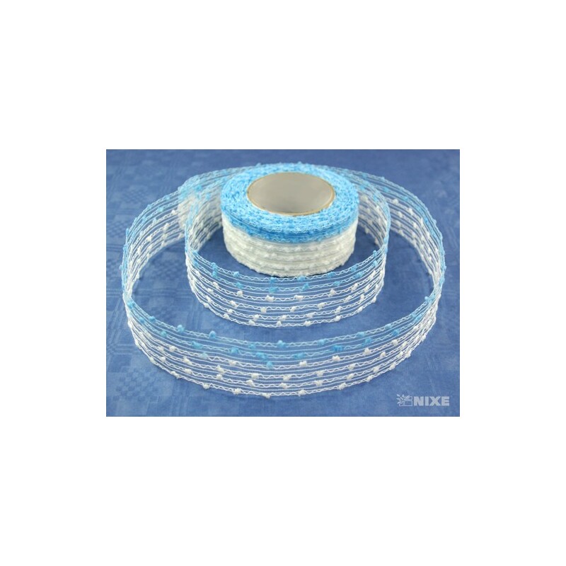 W088 STUHA 50mmx10m*BÍLÁ+MODRÁ SV. 61381