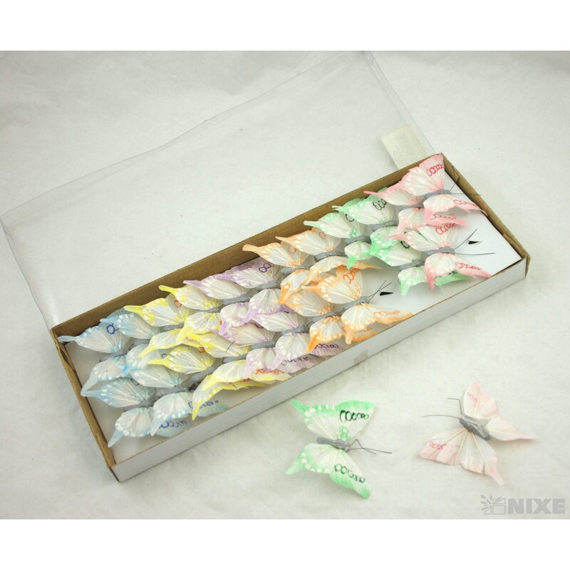 MOTÝL 7,6 cm*MIX BAREV