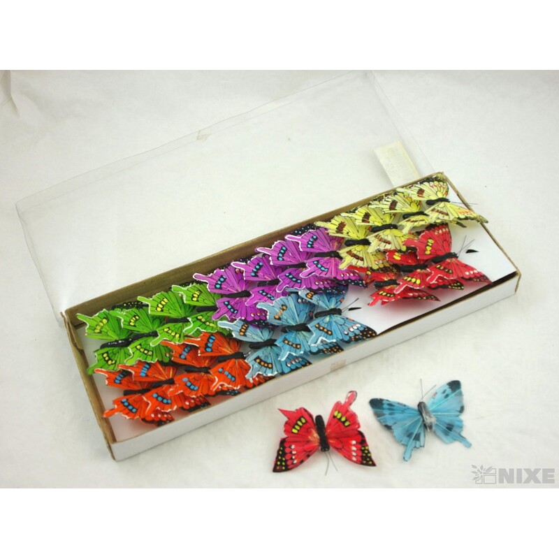 MOTÝL 7,6 cm*MIX BAREV