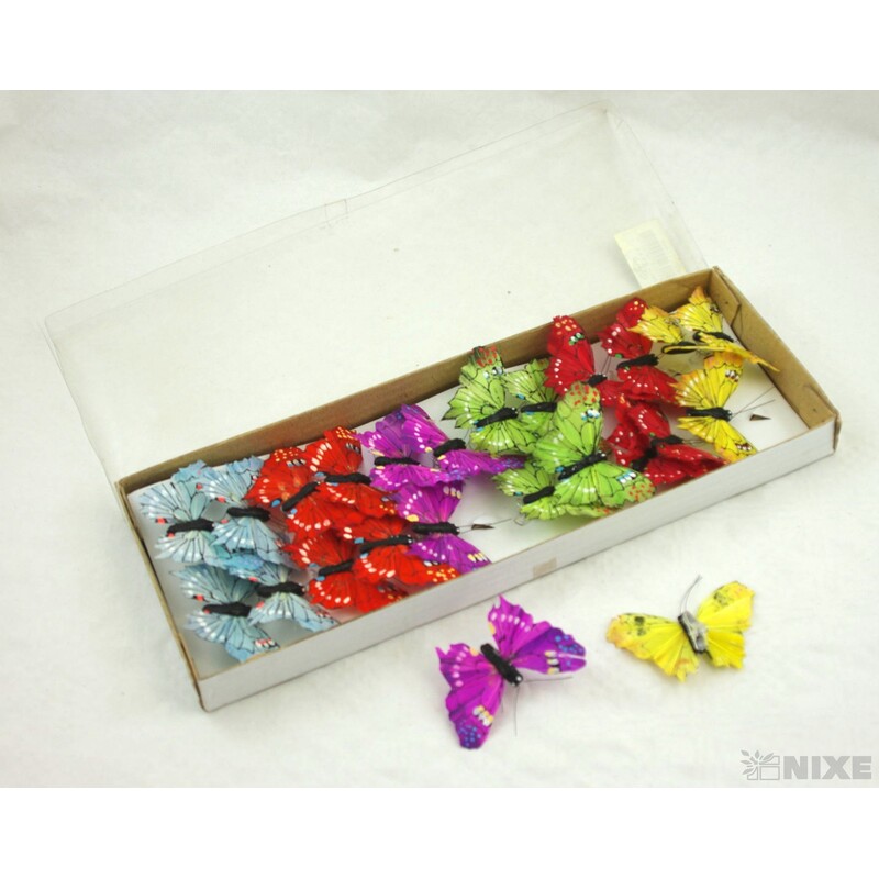 MOTÝL 7,6 cm*MIX BAREV