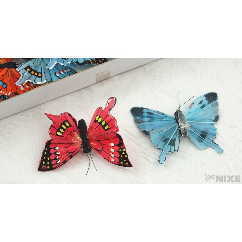 MOTÝL 7,6 cm*MIX BAREV