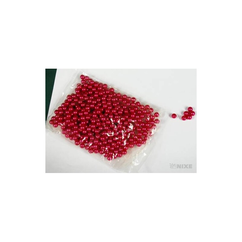 KORÁLKY 6mm*ČERVENÁ TM.