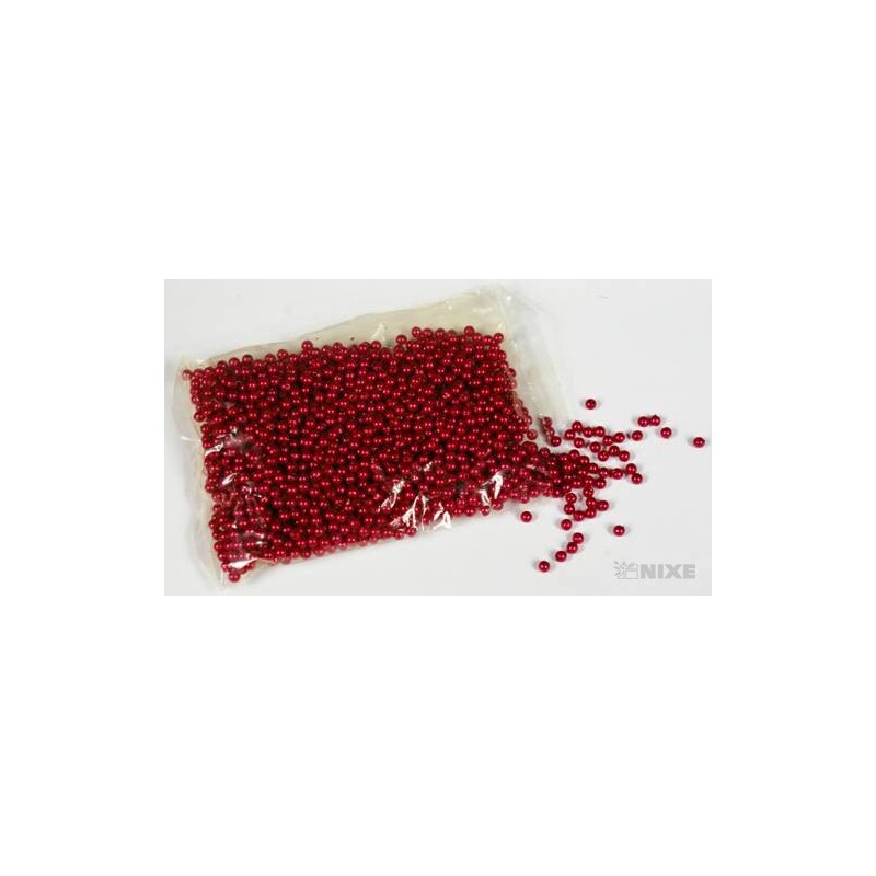 KORÁLKY 4mm* ČERVENÁ TM.