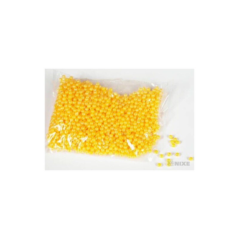 KORÁLKY 4mm*ŽLUTÁ