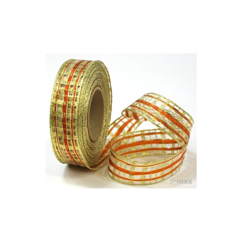 KOSTKA ACH-MONOFIL MTP DRÁT 25mmx25m*ORANŽOVÁ+ZLATÁ 343003