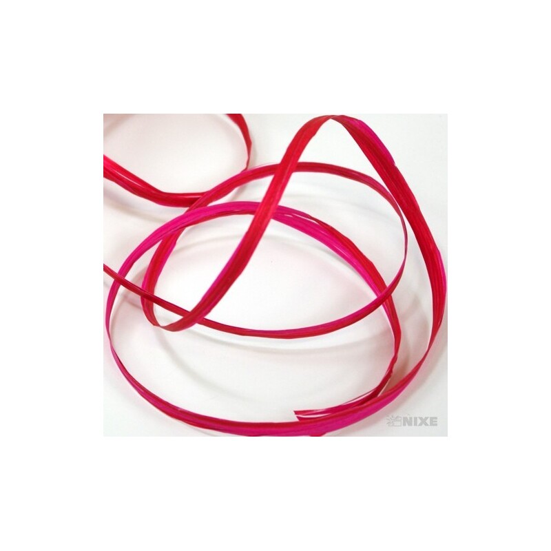 RAFIA SYNTHETIC BICOLOR 200m*ČERVENÁ+VÍNOVÁ 72