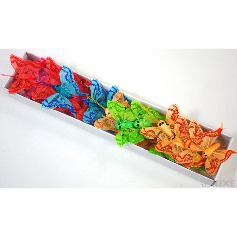 MOTÝL MINI NALEPOVACÍ 24ks*MIX BAREV