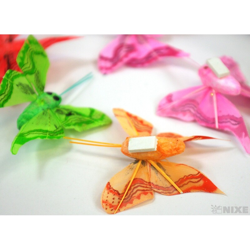 MOTÝL MINI NALEPOVACÍ 24ks*MIX BAREV