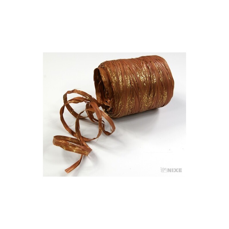 RAFIA SYNTHETIC LUXURY 100m*HNĚDÁ 08